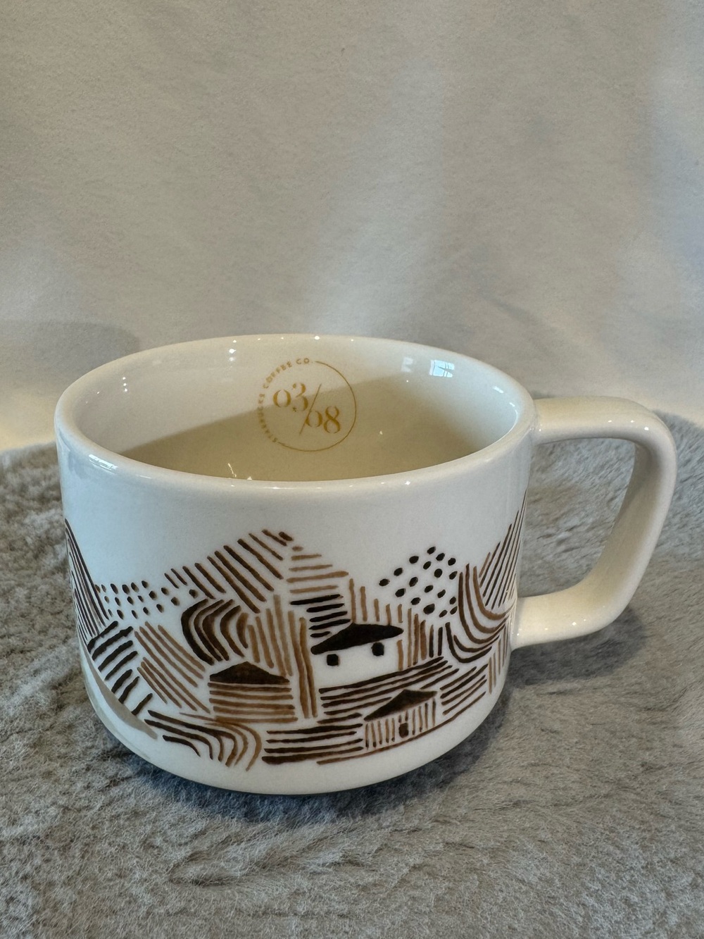 Starbucks Artisan Series Story of Farmers Patterned Ceramic Coffee Mug